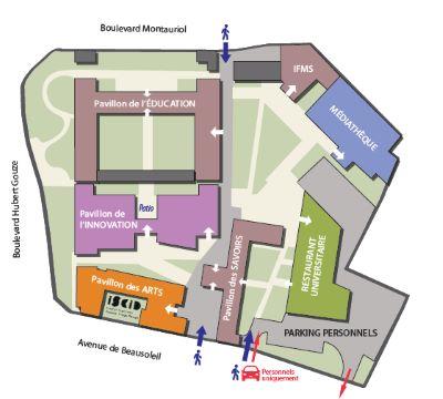 Plan du campus